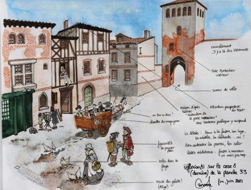 Rue proche de la porte Montoulieu